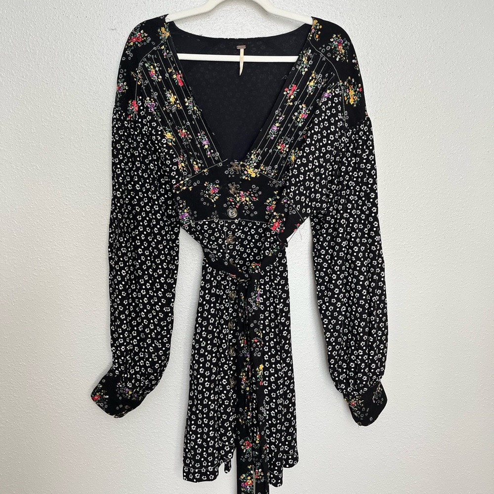 Free people balloon sleeve dress